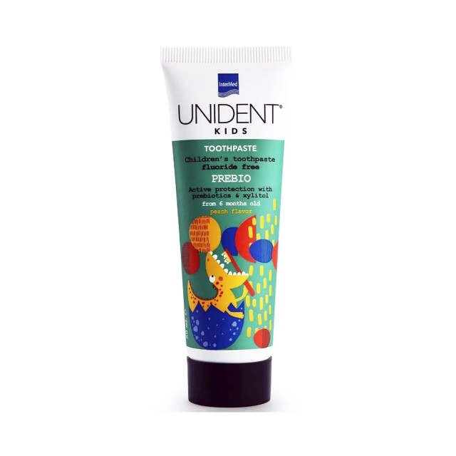 Unident Kids Prebio Toothpaste 50ml (Μη Φθοριούχος Οδοντόκρεμα με Πρεβιοτικά για τη Φροντίδα των Πρώτων Βρεφικών Δοντιών)