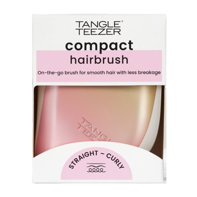 Tangle Teezer Compact Styler Pink Matte Chrome