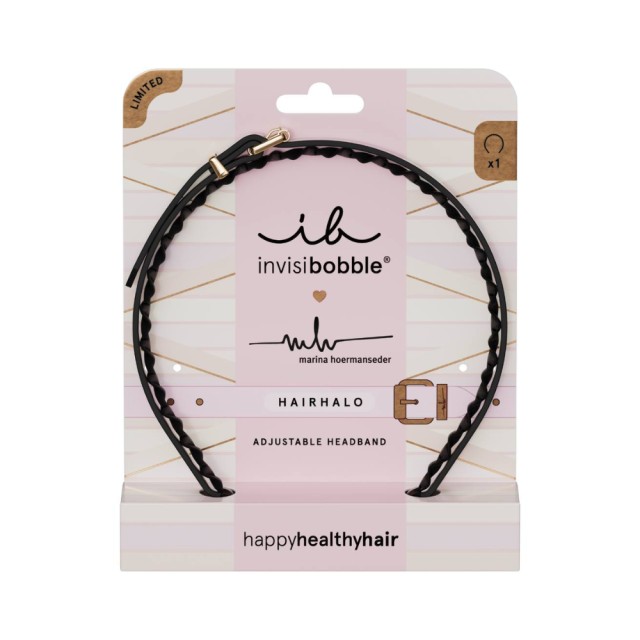 Invisibobble Hairhalo Mhs Chic Strap (Στέκα Μαλλιών Μαύρη)