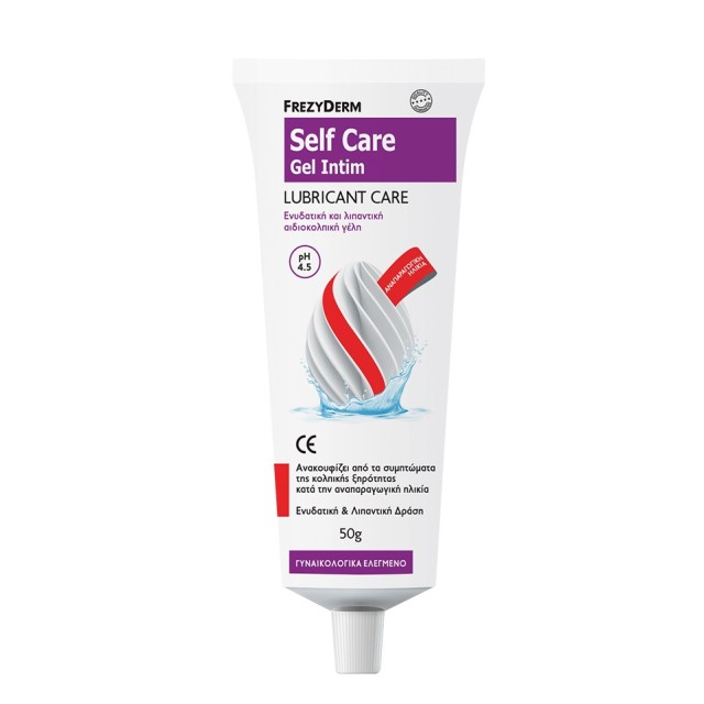 Frezyderm Self Care Gel Intim 50gr (Ενυδατική & Λιπαντική Αιδοιoκολπική Γέλη για την Ανακούφιση των Συμπτωμάτων της Κολπικής Ξηρότητας)