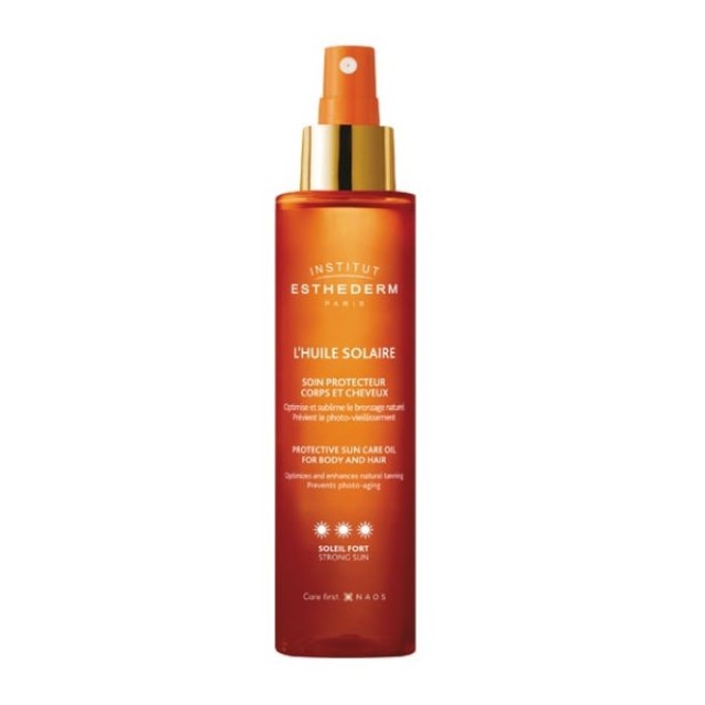 Institut Esthederm Protective Sun Care Oil for Body & Hair 150ml (Ξηρό Αντηλιακό Λάδι για Σώμα & Μαλλιά - Δυνατός Ήλιος)