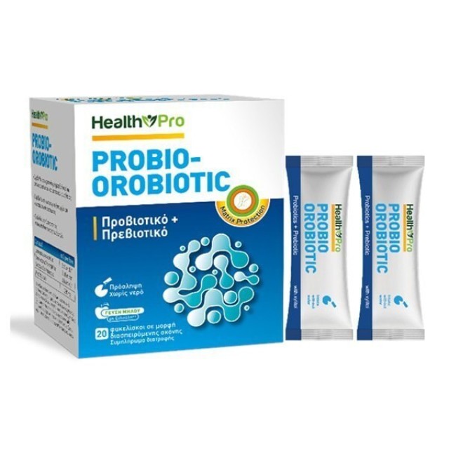 Health Pro Probio-Orobiotic 20 φακελίσκοι (Συμπλήρωμα Διατροφής με Προβιοτικά & Πρεβιοτικά)