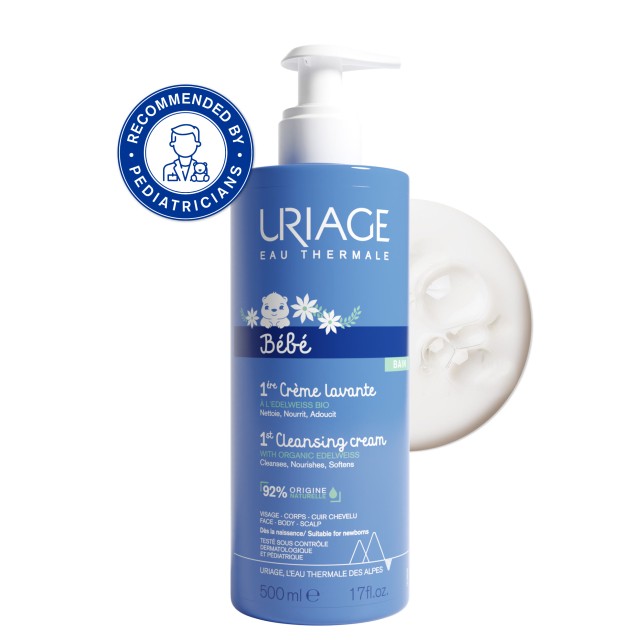 Uriage Bebe 1st Cleansing Cream 500ml (1η Καθαριστική Κρέμα για Βρέφη)