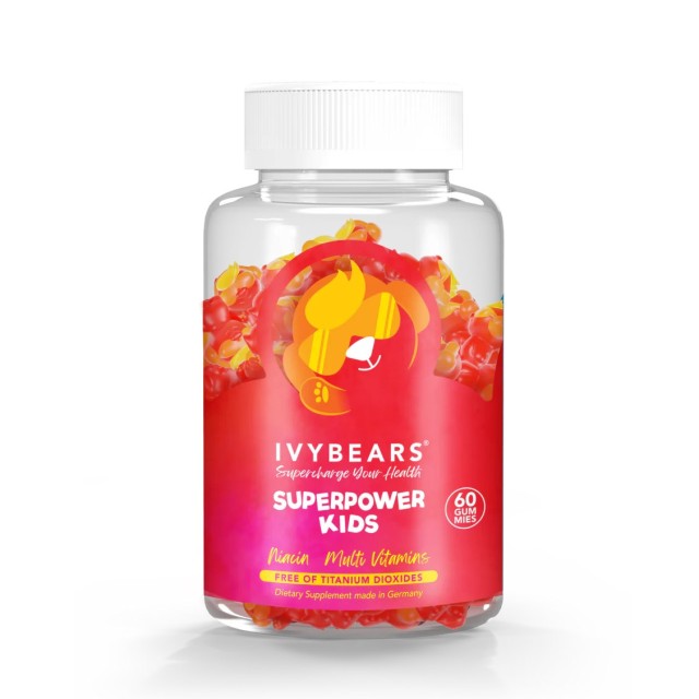Ivybears Superpower Kids 60ζελεδάκια (Παδικό Συμπλήρωμα Διατροφής για Ενίσχυση του Ανοσοποιητικού Συστήματος)
