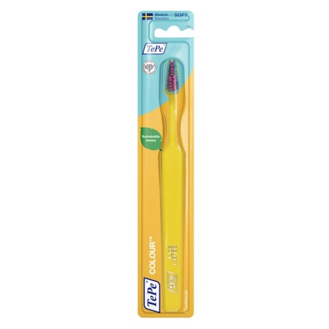 Tepe Colour Soft Toothbrush Yellow (Οδοντόβουρτσα με Κωνική Κεφαλή - Κίτρινη )