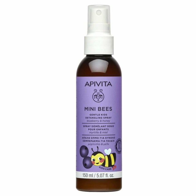 Apivita Mini Bees Gentle Kids Detangling Spray 150ml (Απαλό Σπρέι για Εύκολο Ξεμπέρδεμα για Παιδιά)