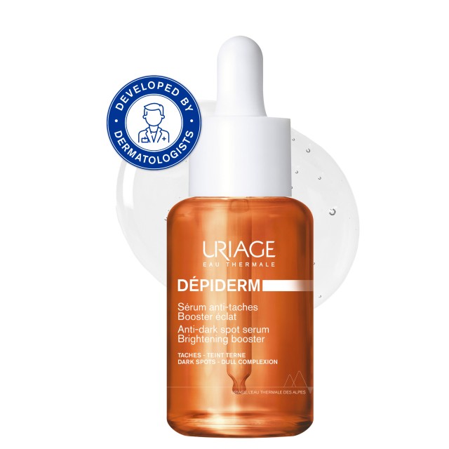 Uriage Depiderm Anti-Dark Spot Serum Brightening Booster 30ml (Ορός Προσώπου Κατά των Καφέ Κηλίδων & Δυσχρωμιών)