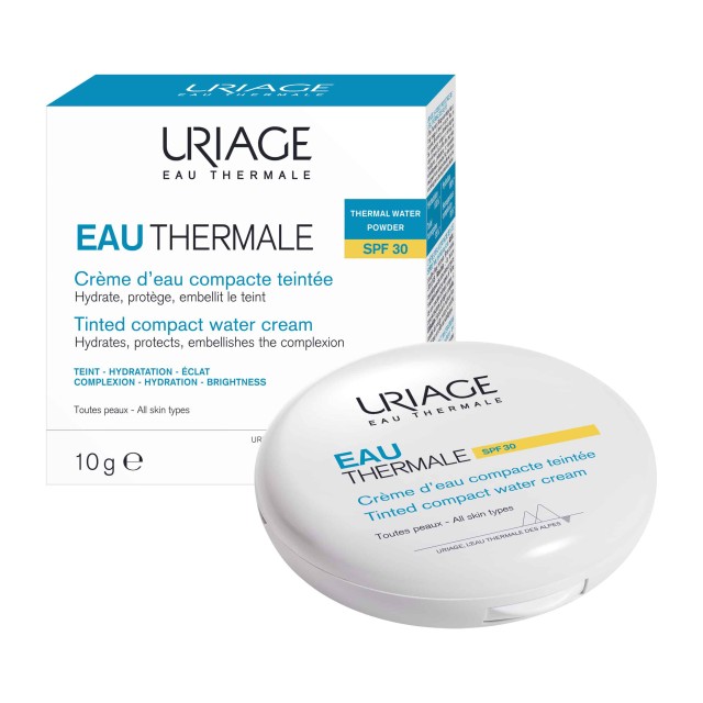 Uriage Tinted Compact Water Cream SPF30 40ml (Κρεμώδης Πούδρα για Ενυδάτωση & Αντηλιακή Προστασία)