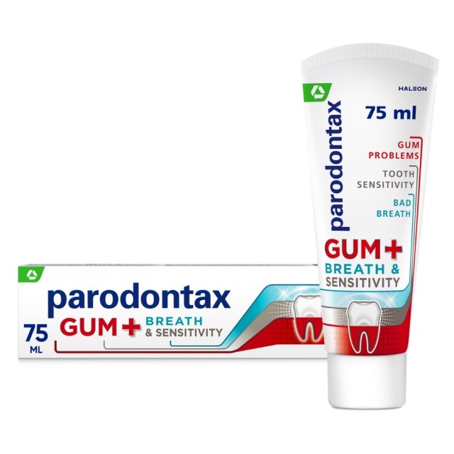 Parodontax Gum+ Breath & Sensitivity 75ml (Οδοντόκρεμα για Ευαίσθητα Δόντια)