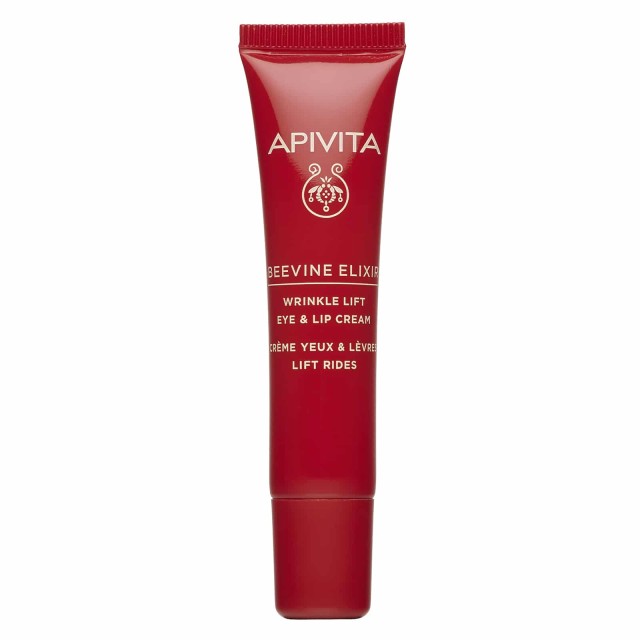 Apivita Beevine Elixir Wrinkle Lift Eye & Lip Cream 15ml (Αντιρυτιδική Κρέμα Lifting για τα Μάτια & τα Χείλη με Πατενταρισμένο Σύμπλοκο Prοpolift & Φυτικό Κολλαγόνο)