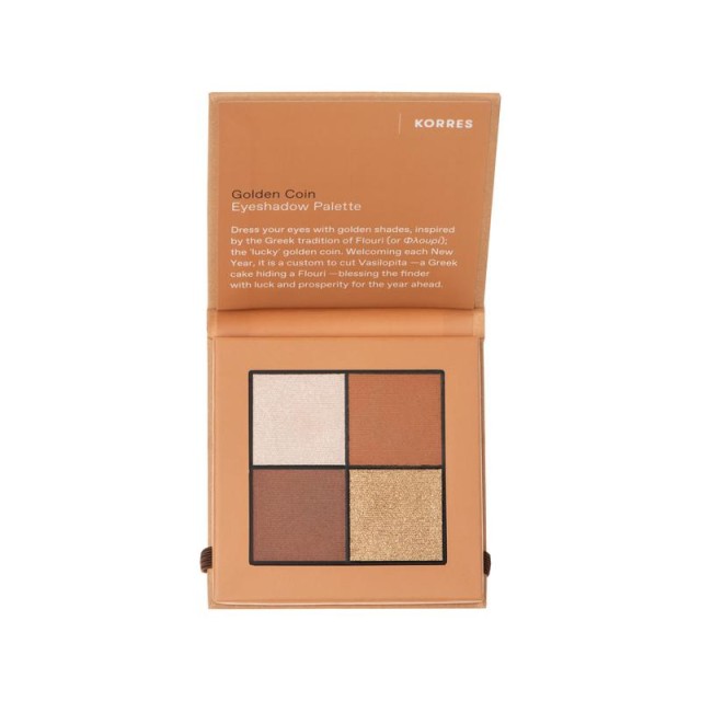 Korres Golden Coin Eyeshadow Palette 5gr (Τετραπλή Παλέτα Σκιών)