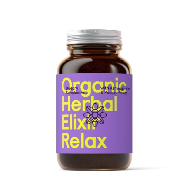 Symbeeosis Organic Herbal Elixir Relax Jar 100gr (Φυσικό Συμπλήρωμα Διατροφής με Χαμομήλι & Πασσιφλόρα για Μείωση του Στρες & Υγιή Ύπνο)