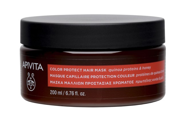 Apivita Color Seal Color Protect Hair Mask 200ml (Μάσκα Μαλλιών Προστασίας Χρώματος με Πρωτεϊνες Κινόα & Μέλι)