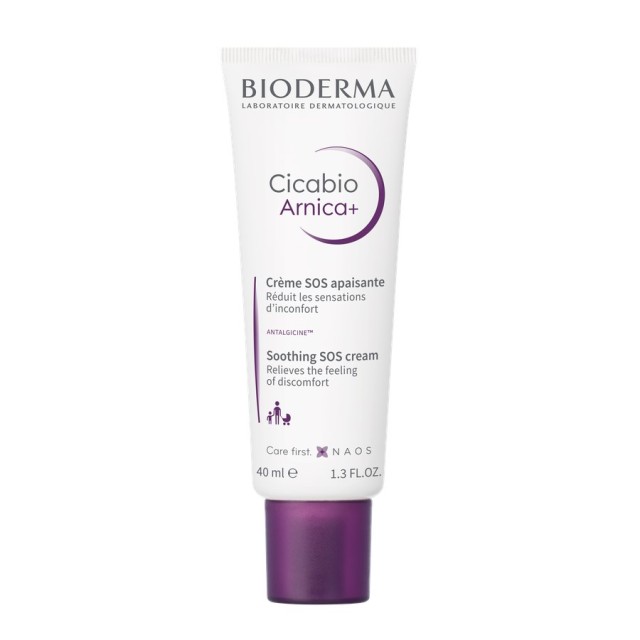 Bioderma Cicabio Arnica Cream 40ml (Καταπραϋντική Κρέμα SOS Φροντίδα για Μώλωπες, Χτυπήματα & Οιδήματα)