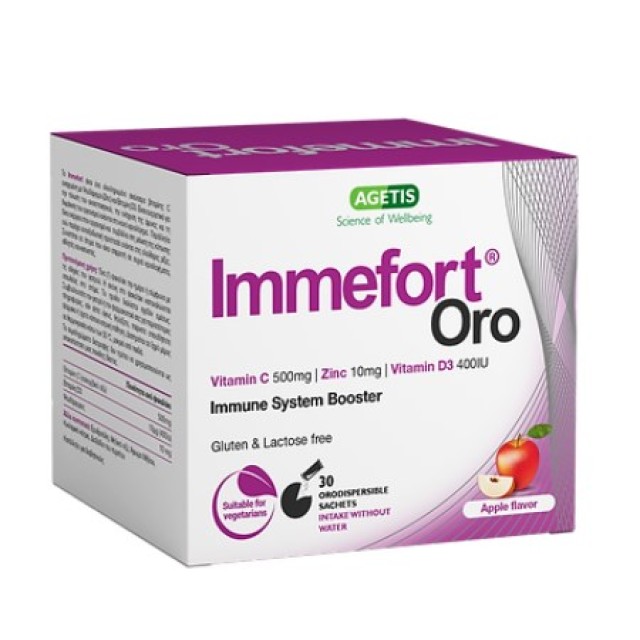 Agetis Immefort Oro 30 sachets (Συμπλήρωμα Διατροφής για την Ενίσχυση του Ανοσοποιητικού Συστήματος)