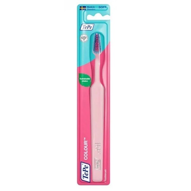 Tepe Colour Soft Toothbrush Pink (Οδοντόβουρτσα με Κωνική Κεφαλή - Ροζ)