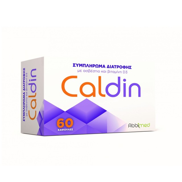 Abbimed Caldin 60caps (Συμπλήρωμα Διατροφής με Ασβέστιο & Βιταμίνη D3)