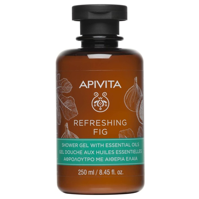 Apivita Refreshing Fig Shower Gel 250ml (Αναζωογονητικό Αφρόλουτρο με Αιθέρια Έλαια)