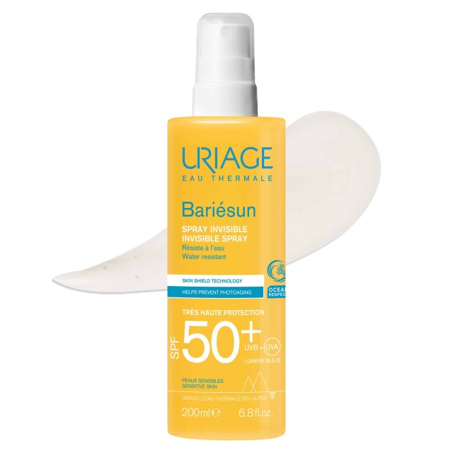 Uriage Bariesun Invisible Spray SPF50+ 200ml (Αντηλιακό Σπρέι Πολύ Υψηλής Προστασίας για Ευαίσθητες Επιδερμίδες)