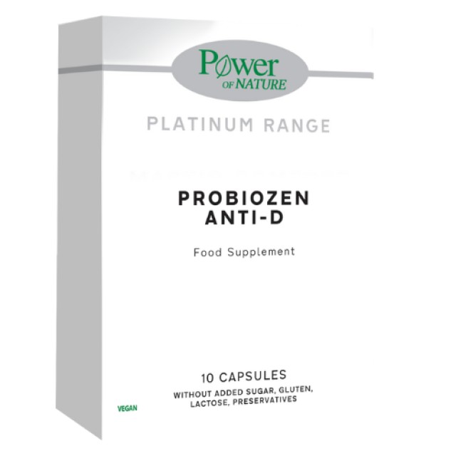 Power Health Platinum Probiozen Anti D 10caps (Συμπλήρωμα Διατροφής με Προβιοτικά & Πρεβιοτικά για την Ισορροπία της Εντερικής Χλωρίδας)
