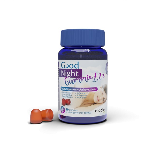 Eladiet Good Night Melatonin 30gummies (Συμπλήρωμα Διατροφής με Μελατονίνη για Καλό Ύπνο)