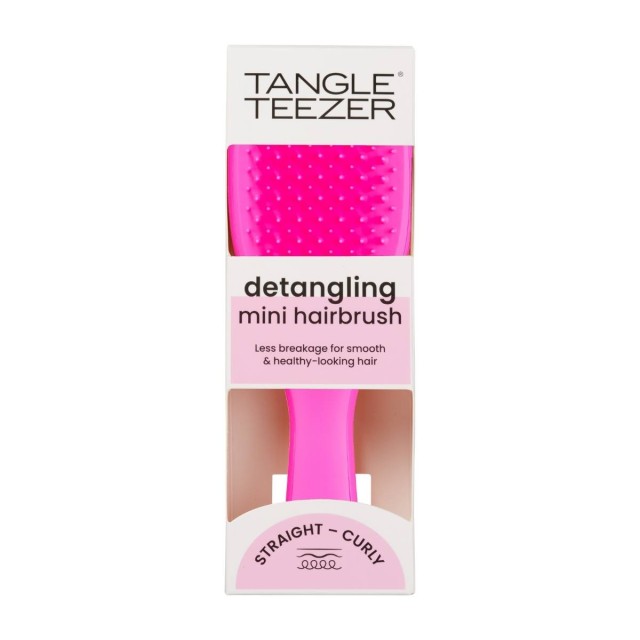 Tangle Teezer The Ultimate Detangler Mini Hairbrush Runway Pink (Μικρή Βούρτσα Μαλλιών για Όλους τους Τύπους Μαλλιών - Ροζ)