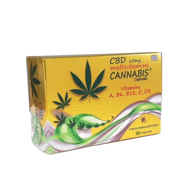 Medichrom CBD 10mg Cannabis Multivitamins 30caps (Συμπλήρωμα Διατροφής για Τόνωση Ευεξία & Προστασία του Οργανισμού)
