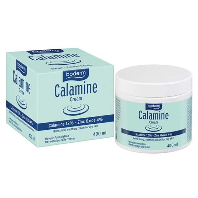 Boderm Calamine Cream 400ml (Αναζωογονητική, Καταπραϋντική Κρέμα για Ξηρό Δέρμα)