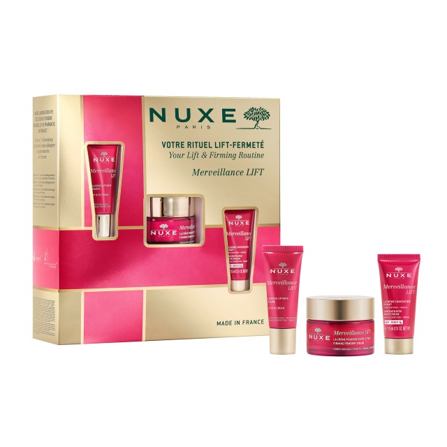 Nuxe SET Xmas Merveillance Lift Gift Set: Your Lift and Firming Routine (ΣΕΤ με Αντιγηραντική Συσφικτική Κρέμα Ημέρας, Ανορθωτική Κρέμα Ματιών & Κρέμα Nύχτας)