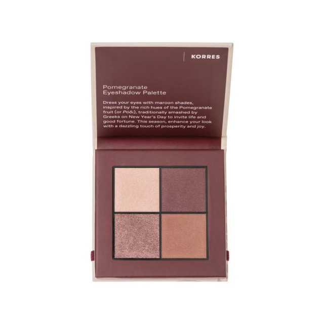 Korres Pomegranate Eyeshadow Palette 5gr (Τετραπλή Παλέτα Σκιών)