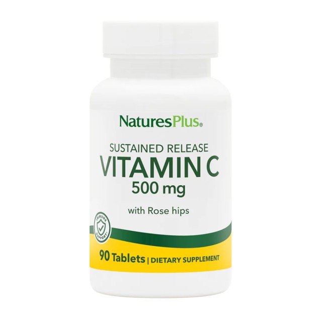 Natures Plus Vitamin C 500mg 90 tabs (Ενίσχυση Ανοσοποιητικού)