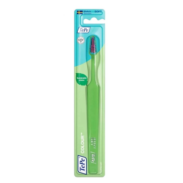 Tepe Colour Soft Toothbrush Green (Οδοντόβουρτσα με Κωνική Κεφαλή - Πράσινη)