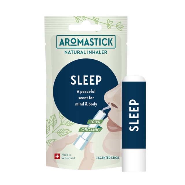 Aromastick Sleep Natural Inhaler 0,8ml (Συσκευή Εισπνοής με Μίγμα Οργανικών Αιθέριων Ελαίων για Ποιοτικό Βραδινό Ύπνο)