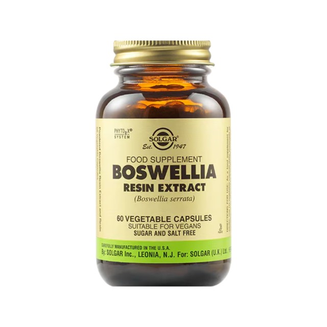 Solgar Boswellia Resin Extract 60 vegetable caps (Φυτικά εκχυλίσματα για τις Αρθρώσεις)