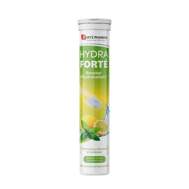 Forte Pharma Hydra Forte Electrolytes Lemon Mint 24tabs (Ηλεκτρολύτες για Ενυδάτωση του Οργανισμού με Γεύση Λεμόνι-Μέντα)