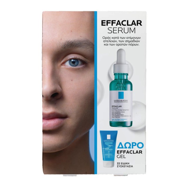 La Roche Posay SET Effaclar Serum Ultra Concentrated 30ml & ΩΡΟ Effaclar +M Purifying Foaming Gel 50ml (ΣΕΤ με Ορό Προσώπου Κατά των Επίμονων Ατελειών & ΔΩΡΟ Τζελ Καθαρισμού)