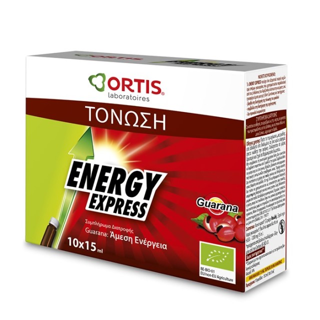 Ortis Energy Express 10x15ml (Συμπλήρωμα Διατροφής για Ενέργεια)