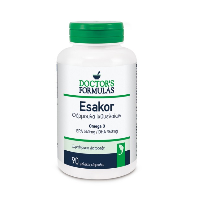 Doctors Formula Esakor 90 softgels (Dietary Supplement, Omega 3 Fatty Acids Formula)