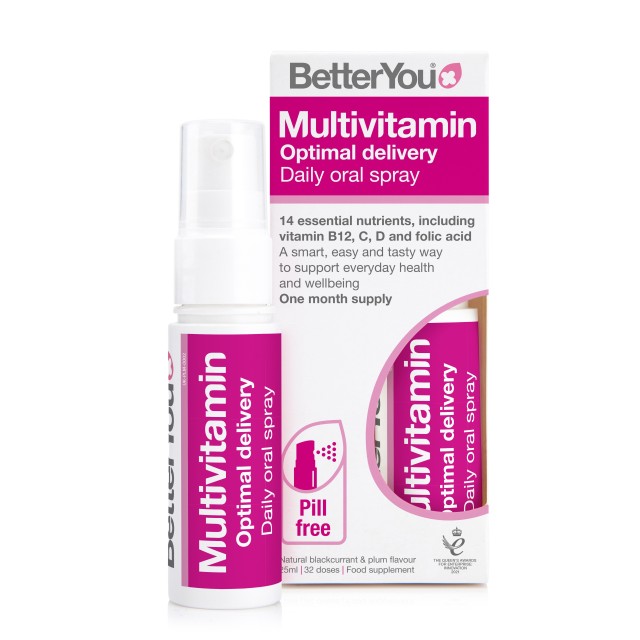 BetterYou Multivit Spray 25ml (Πολυβιταμινούχο Στοματικό Σπρέι για την Ενίσχυση του Οργανισμού)