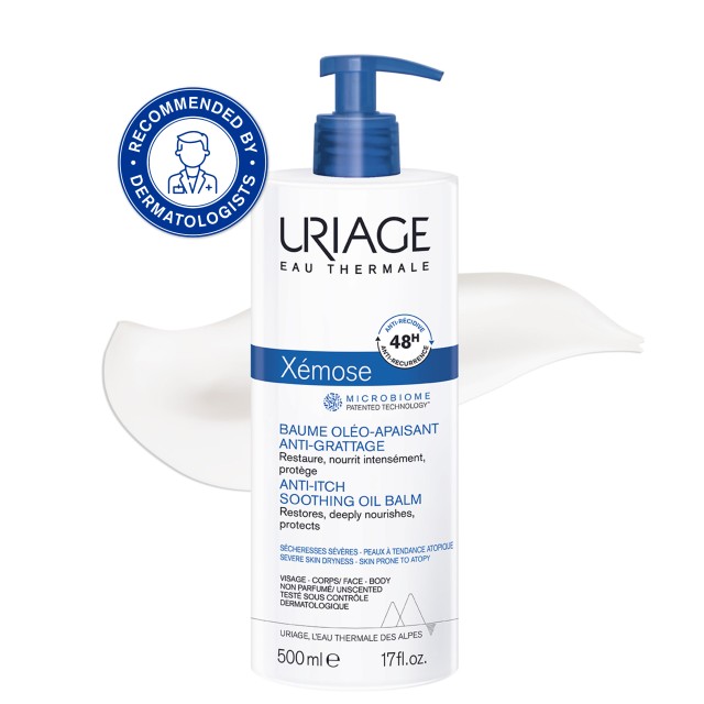 Uriage Xemose Anti-Itch Soothing Oil Balm 500ml (Καταπραϋντικό Έλαιο Βάλσαμο Κατά του Κνησμού)