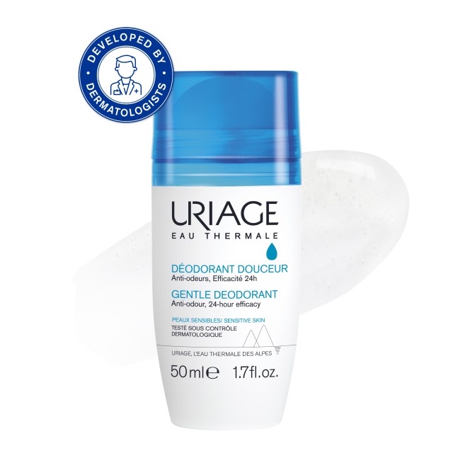 Uriage Deodorant Doucer Roll-On 50ml (Αποσμητικό 24 Ωρών για Ευαίσθητες Επιδερμίδες Xωρίς Αργιλικά Ά