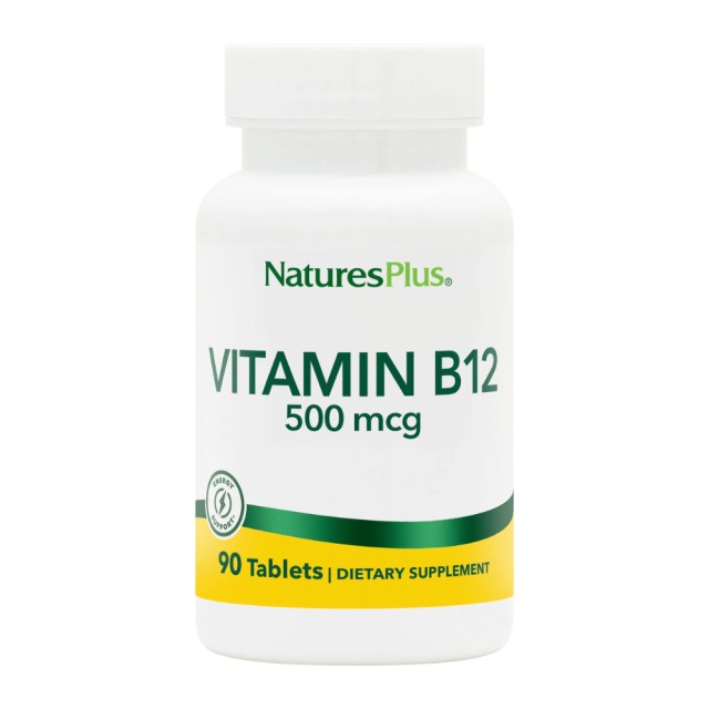 Natures Plus B-12 500mg 90 tabs (Νευρικό σύστημα)