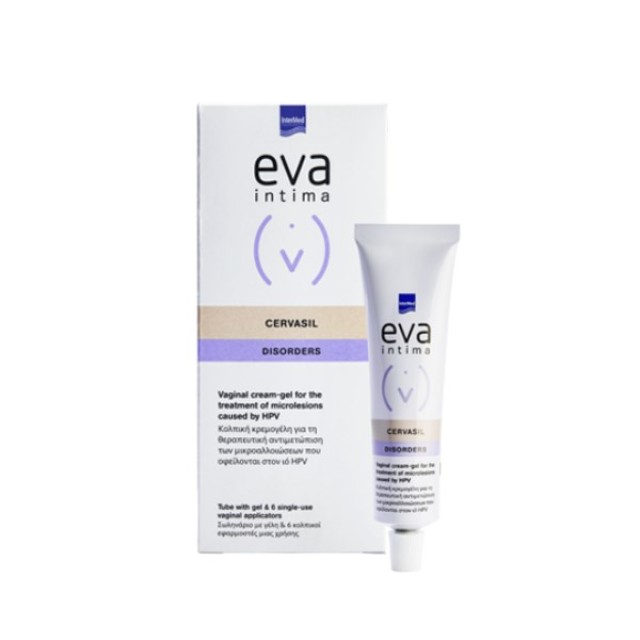 Eva Intima Cervasil Vaginal Cream-Gel 30ml (Κολπική Κρεμογέλη για την Αντιμετώπιση των Μικροαλλοιώσεων από τον Ιό του HPV)
