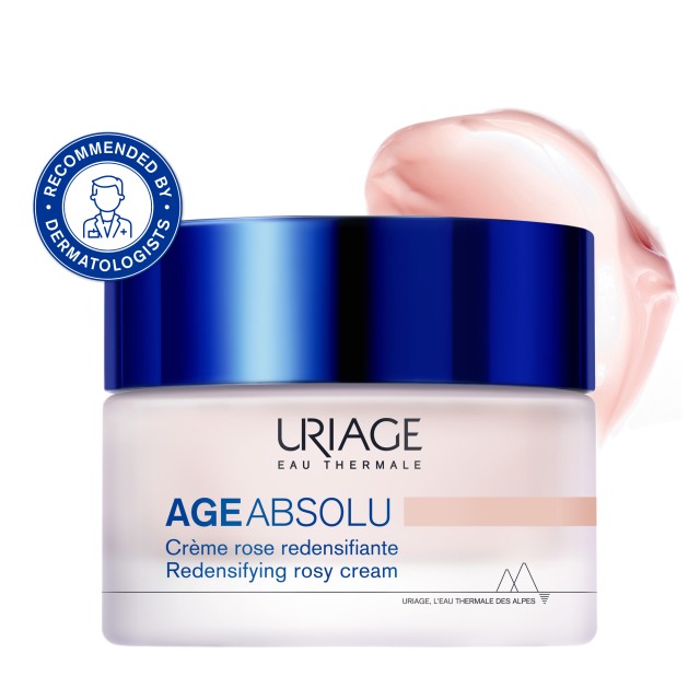 Uriage Age Absolu Redensifying Rosy Cream 50ml (Ισχυρή Αντιγηραντική Κρέμα Ημέρας για την Ώριμη Επιδ