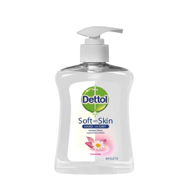 Dettol Soft on Skin Antibacterial Liquid Hand Wash Chamomile 250ml (Αντιβακτηριδιακό Ενυδατικό Κρεμο