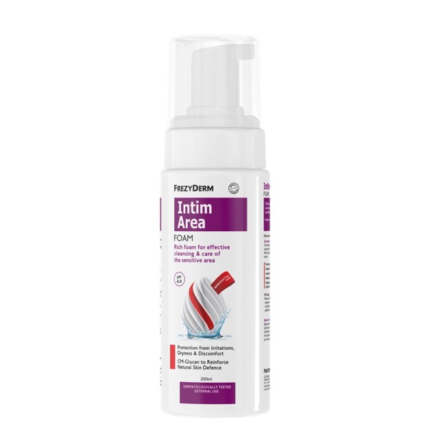 Frezyderm Intim Area Foam pH4.0 200ml (Αφρός Καθαρισμού της Ευαίσθητης Περιοχής)