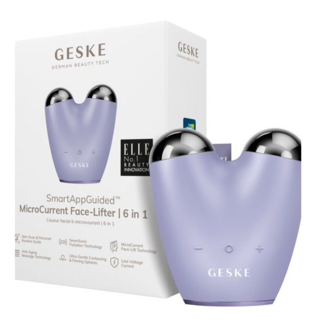 Geske Microcurrent Face Lifter 6in1 Purple (Συσκευή Μικρορεύματος & Παλμών για Σύσφιξη & Ανόρθωση του Δέρματος)