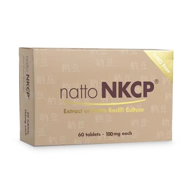 Natto NKCP 100mg 60tabs (Συμπλήρωμα Διατροφής με Εκχύλισμα Καλλιέργειας Βακίλου Ναττό)
