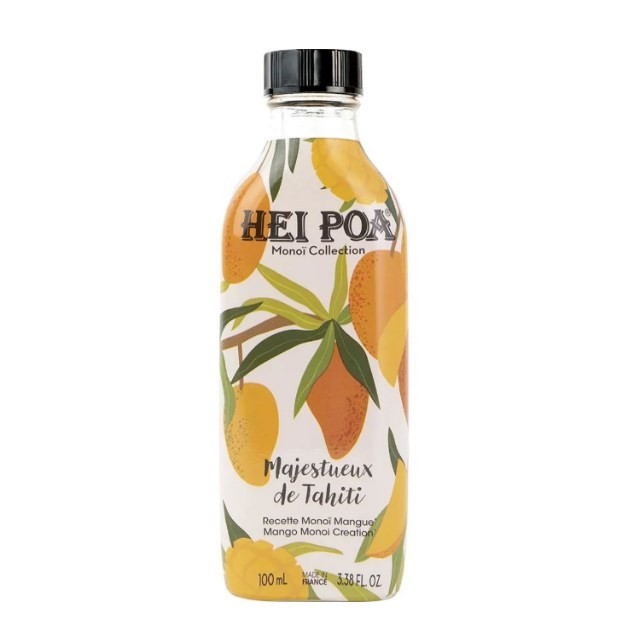 Hei Poa Monoi Oil Majestueux de Tahiti Mango 100ml (Λάδι Πολλαπλών Χρήσεων με Άρωμα Μάνγκο)