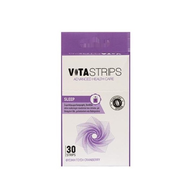 Vitastrips Sleep 30strips (Συμπλήρωμα Διατροφής για την Καταπολέμηση της Αϋπνίας & την Αποκατάσταση 